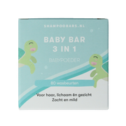 Shampoobars 3-in-1 Baby bar babypoeder 60 gram