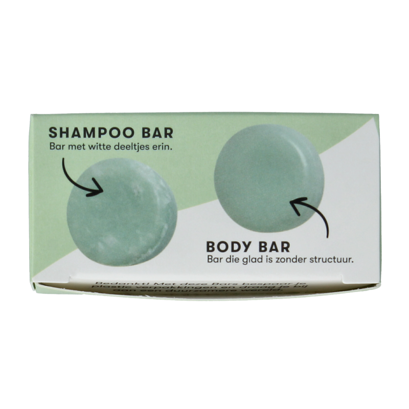 Shampoobars Mini shampoo & body bar aloe vera & komkommer 20 gram