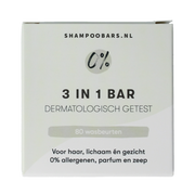 Shampoobars Bar 0% 3-in-1 neutraal 60 gram