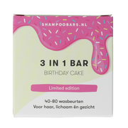 Shampoobars 3 in 1 bar birthday cake 60 gram