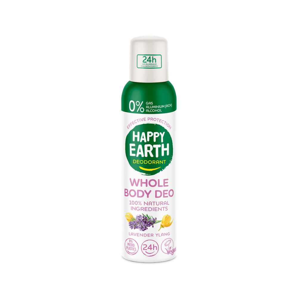 Happy Earth 100% Natural Whole Body Deo Spray Lavender & Ylang
