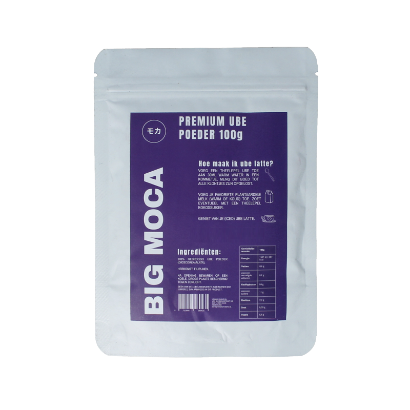 Bigmoca Ube poeder 100% 100 gram