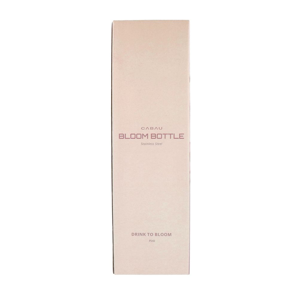 Cabau Lifestyle Bloom Bottle - Stainless Steel Pink