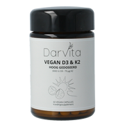 Darvita D3 & K2 3000 IU MCT-poeder (kokos) 60 vcaps