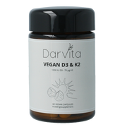 Darvita D3 & K2 1000 IU MCT-poeder (kokos) 60 vcaps