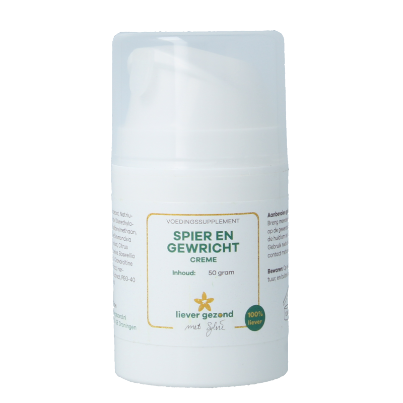 Liever Gezond Spier en gewrichtscreme 50 gram