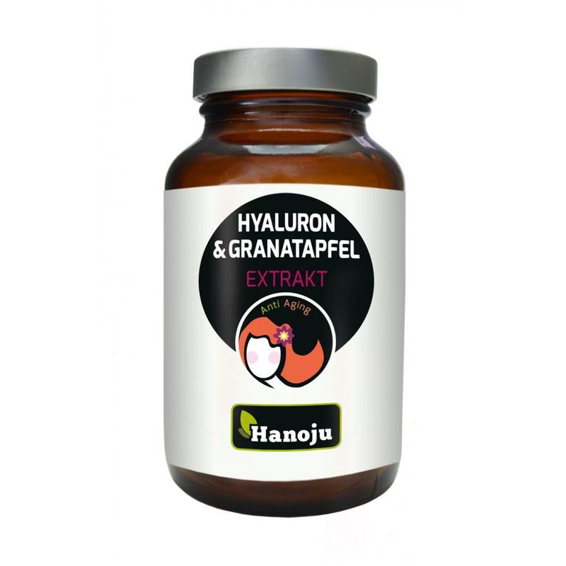 Hanoju Hyaluronzuur granaatappel extract 90 vcaps