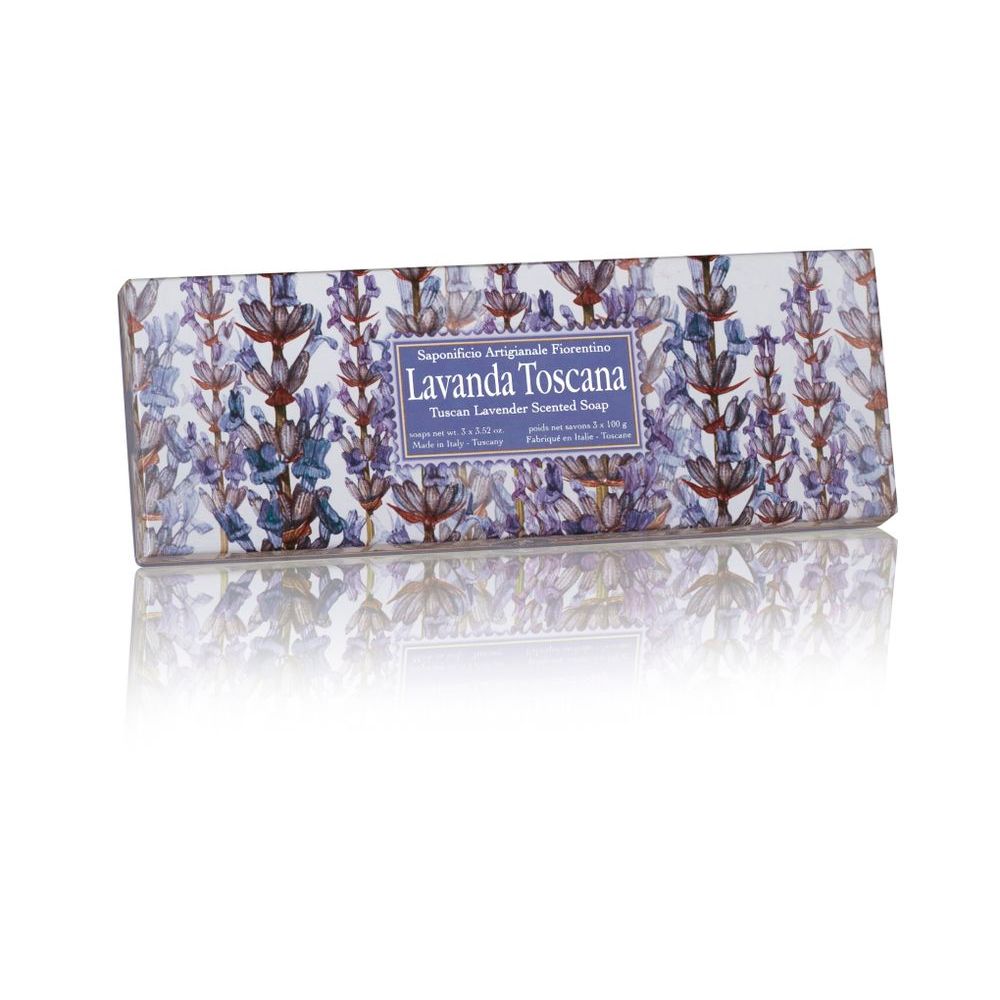 Saponificio Artigianale Fiorentino Tuscan Lavender Soap 3 st