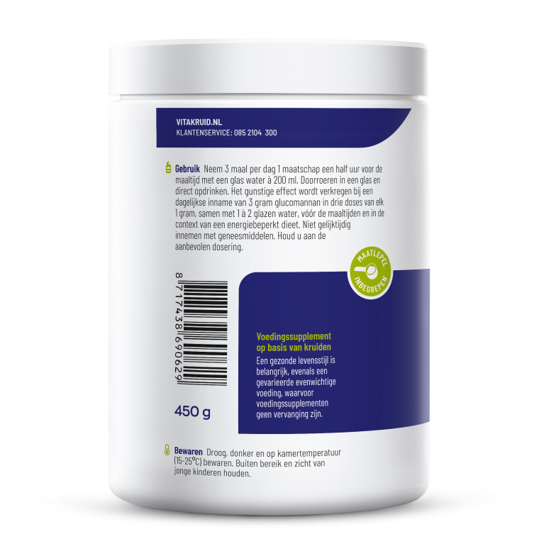 Vitakruid Psyllium & glucomannan 450 gram