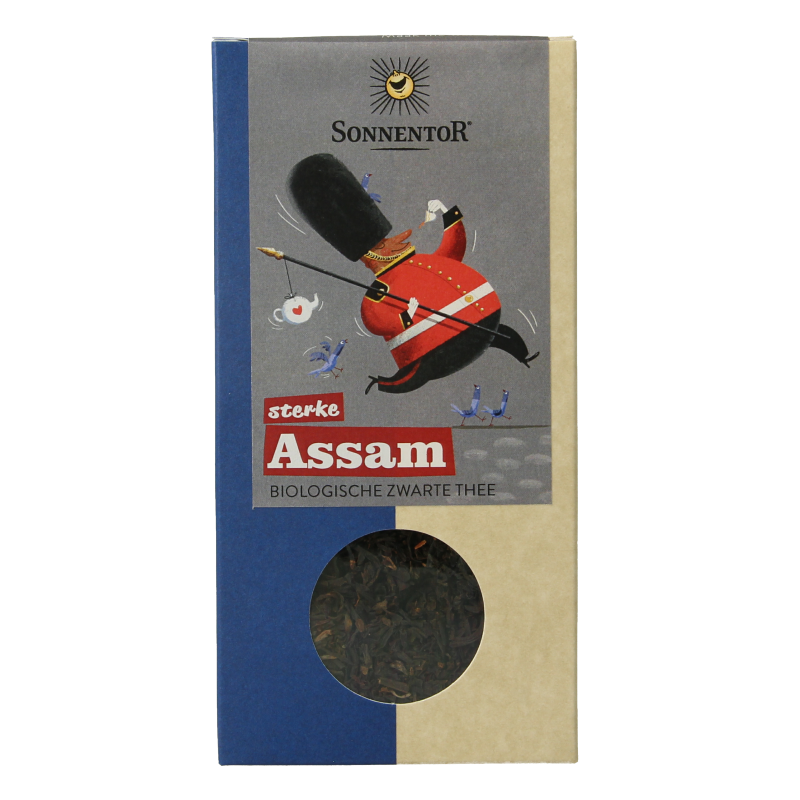 Sonnentor Engelse zwarte thee sterke assam los bio 95 gram