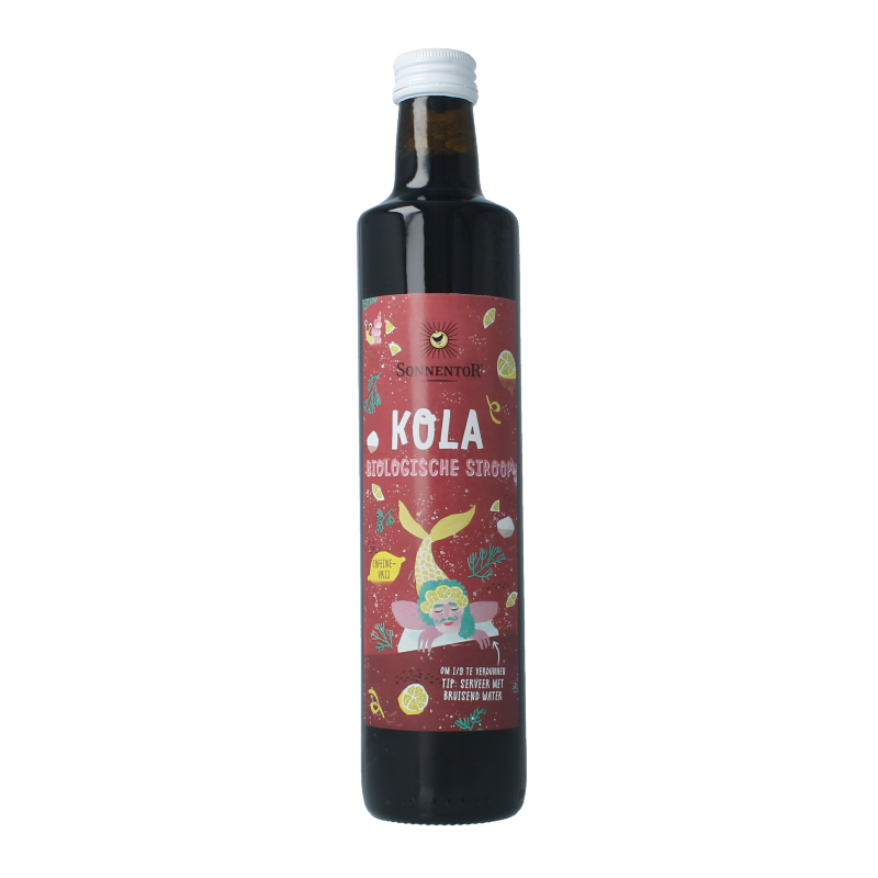Sonnentor Kola cafeinevrij siroop alcoholvrij bio 500 ml