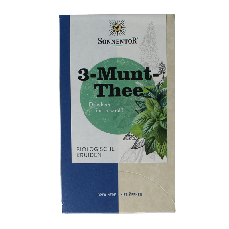Sonnentor 3 Munt-thee bio 18 zakjes