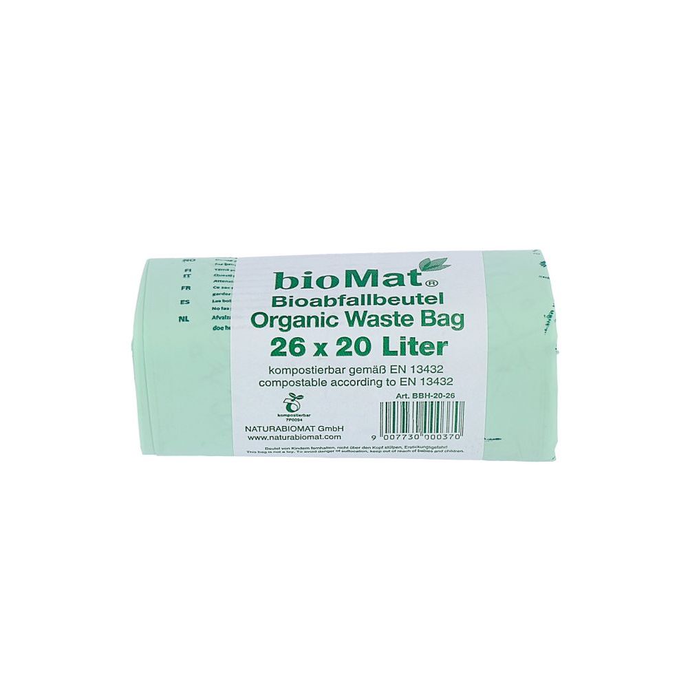 Biomat Composteerbare Afvalzakken 20L 26 st