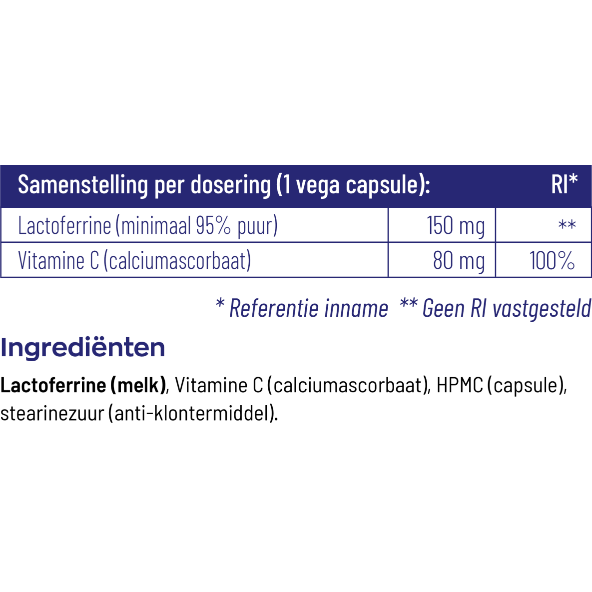 Vitakruid Lactoferrine 150 mg 60 vcaps