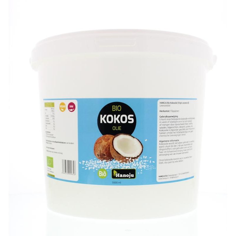 Hanoju Kokosvet virgin emmer 5 liter