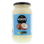 Hanoju Kokosolie geurloos glasfles 1 liter