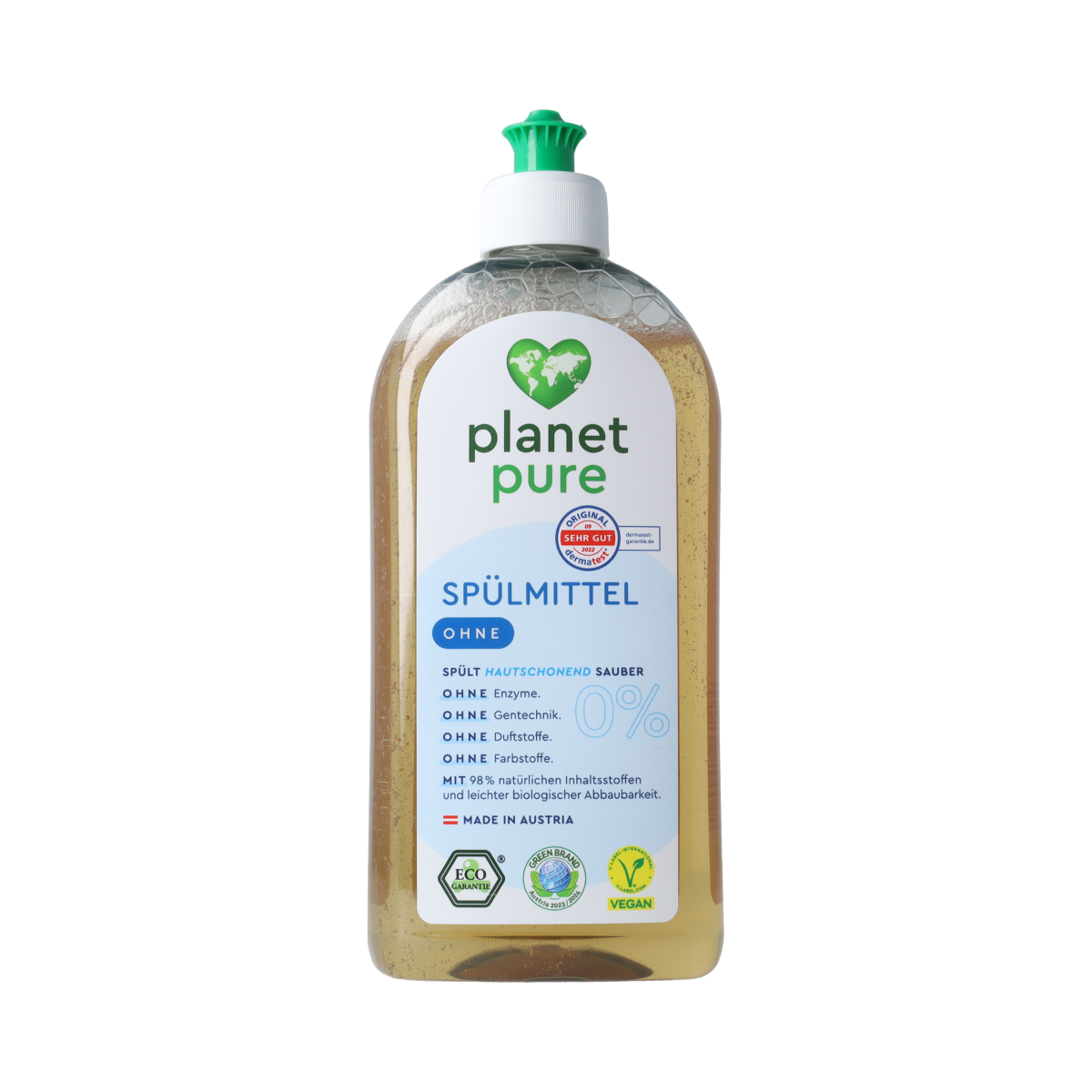 Planet Pure Afwasmiddel 0% zero 500 ml