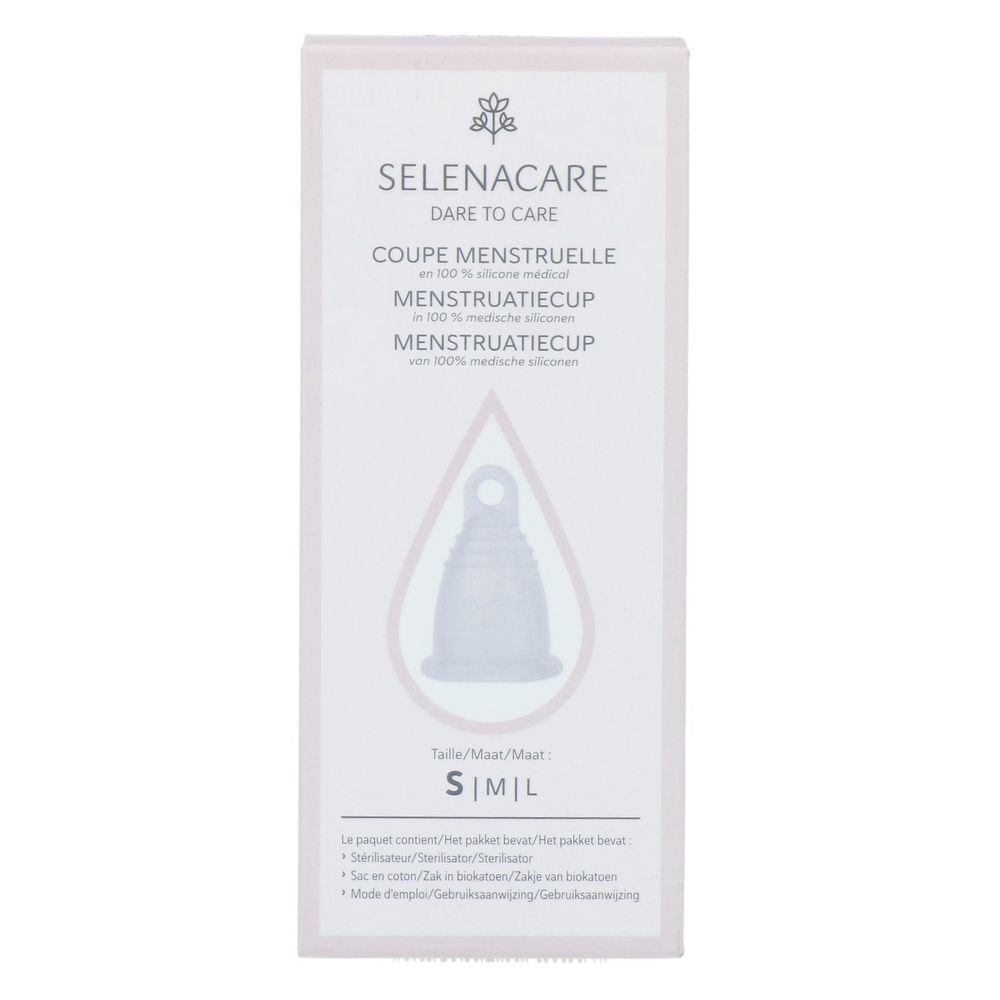 SelenaCup Menstruatiecup Transparant Maat S - Selenacare