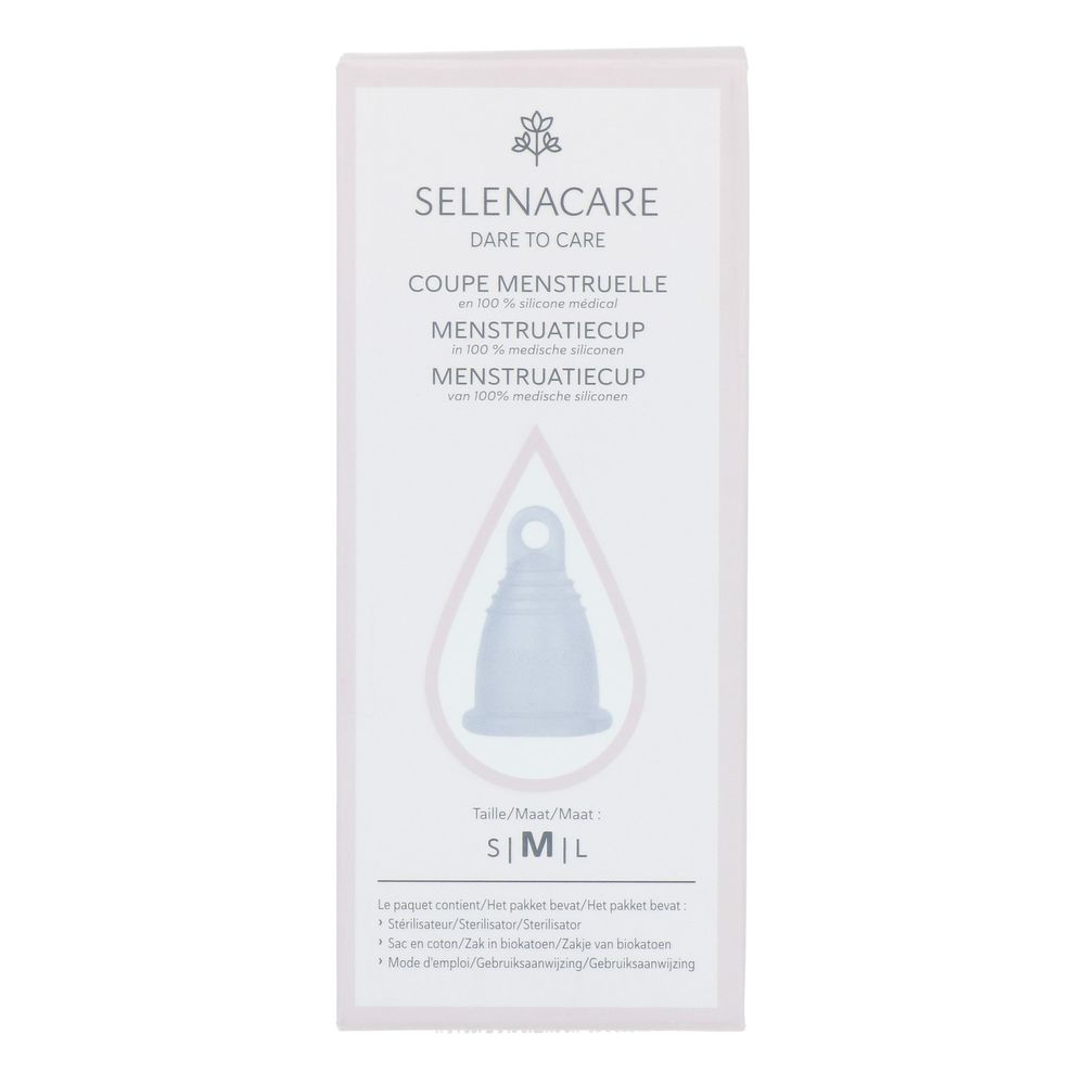 SelenaCup Menstruatiecup Transparant Maat M - Selenacare