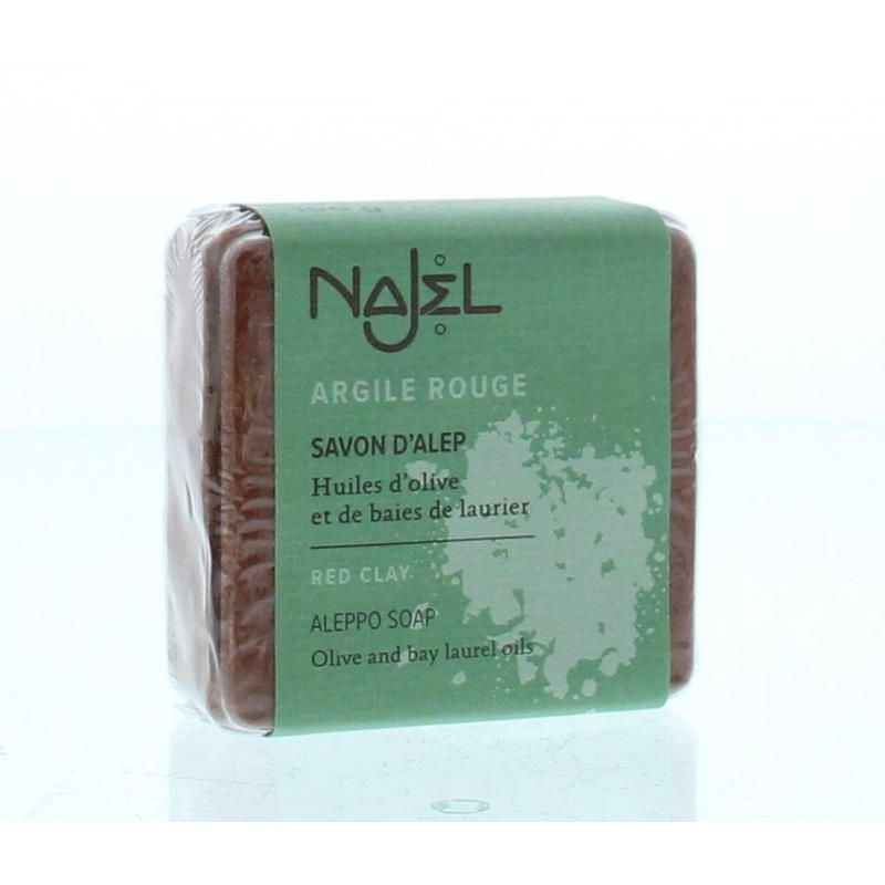 Najel Aleppo zeep scrub rode klei 100 gram
