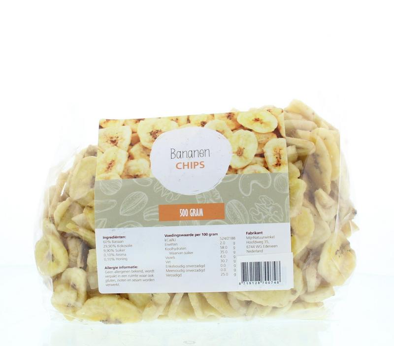 MijnNatuurwinkel Bananen chips 500 gram