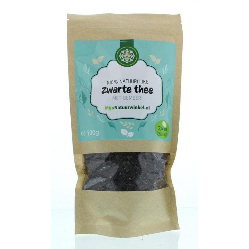Mijnnatuurwinkel Zwarte thee gember 100 gram