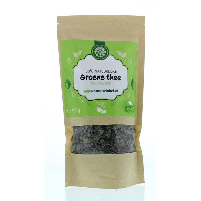 Mijnnatuurwinkel Groene thee gunpowder 100 gram