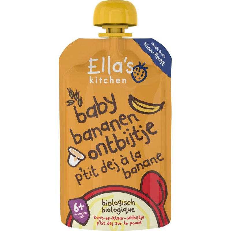 Ella's Kitchen Baby ontbijtje banaan 6+ maanden 100 gram