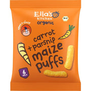 Ella's Kitchen Maize puffs carrot/parsnip 6+ maanden 20 gram