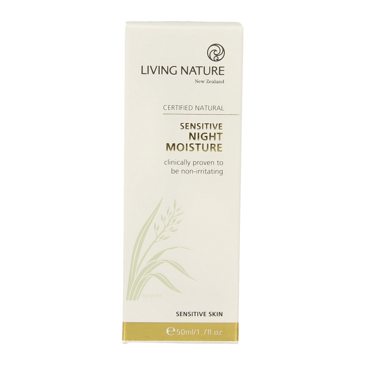 Living Nature Nachtcreme gevoelige huid 50 ml
