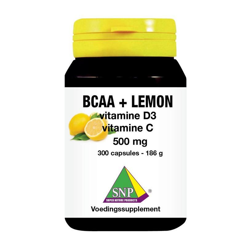 SNP BCAA Lemon vitamine D3 vitamine C 500 mg 300 capsules