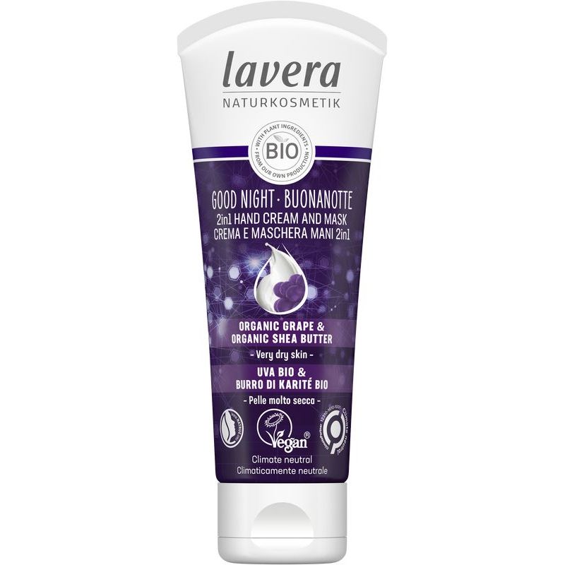 Lavera Good night 2-in-1 handcreme & masker 75 ml
