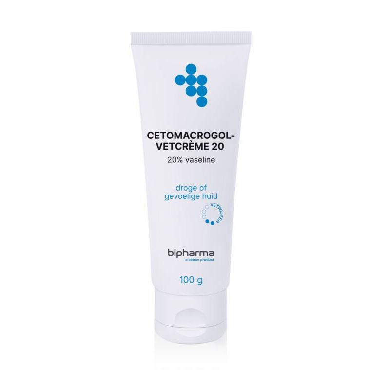 Bipharma Cetomacrogol vetcreme 20 100 gram losse tube