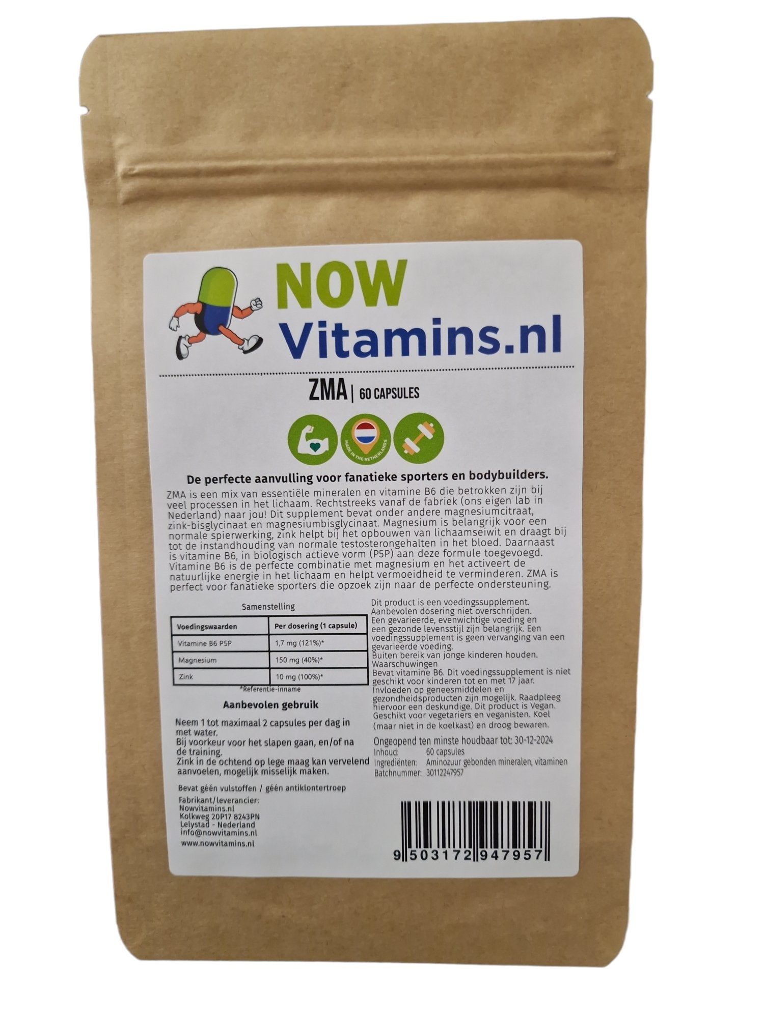 Vitarium ZMA 60 vcaps
