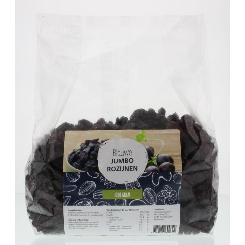 Mijnnatuurwinkel Blauwe jumbo rozijnen 1 kg