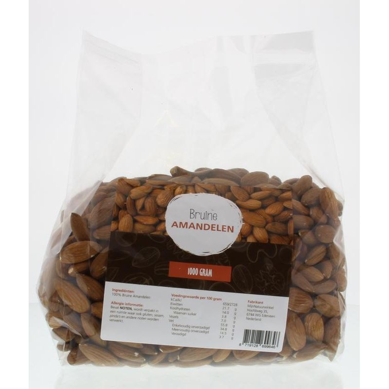 Mijnnatuurwinkel Bruine amandelen 1 kg