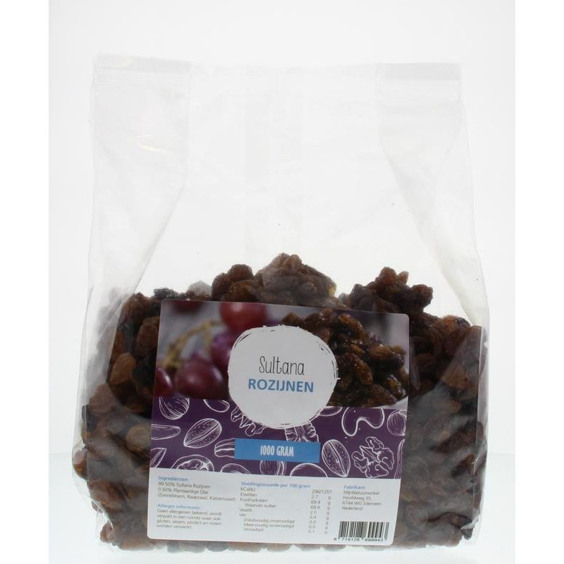 Mijnnatuurwinkel Sultana rozijnen 1 kg