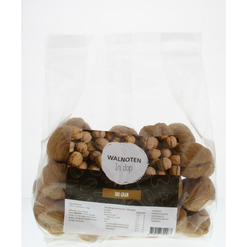 Mijnnatuurwinkel Walnoten in dop 500 gram