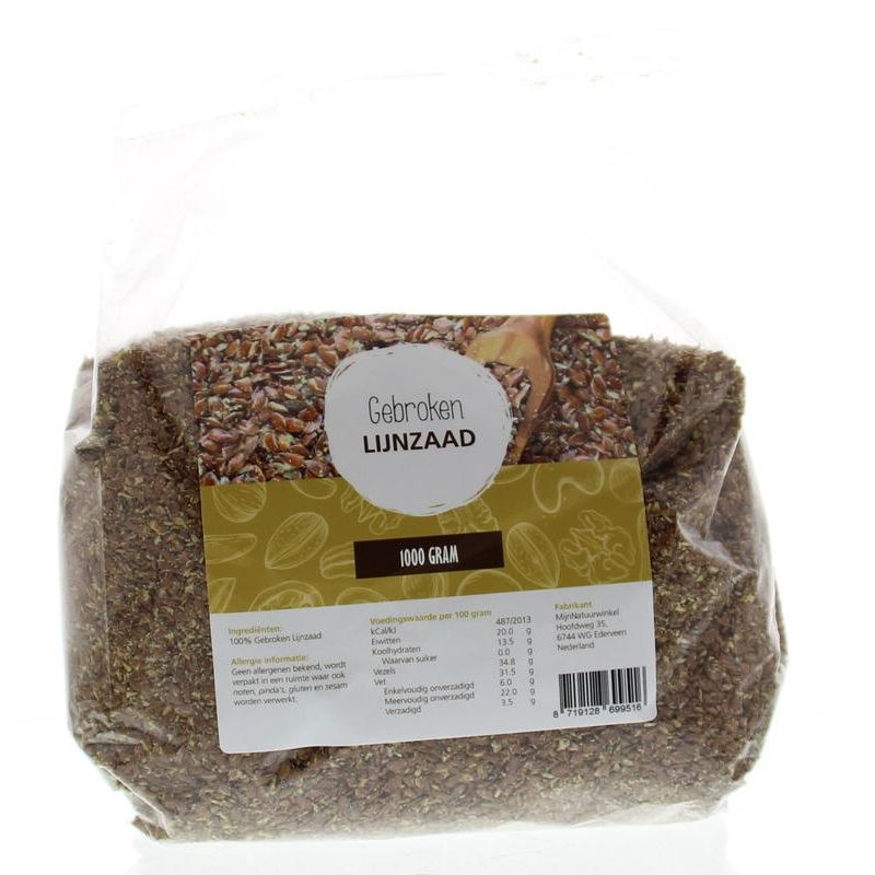 Mijnnatuurwinkel Lijnzaad gebroken 1 kg