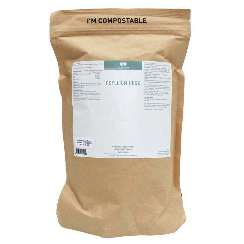 Van der Van der Pigge Psyllium husk afbreekbare navulzak 500 gram