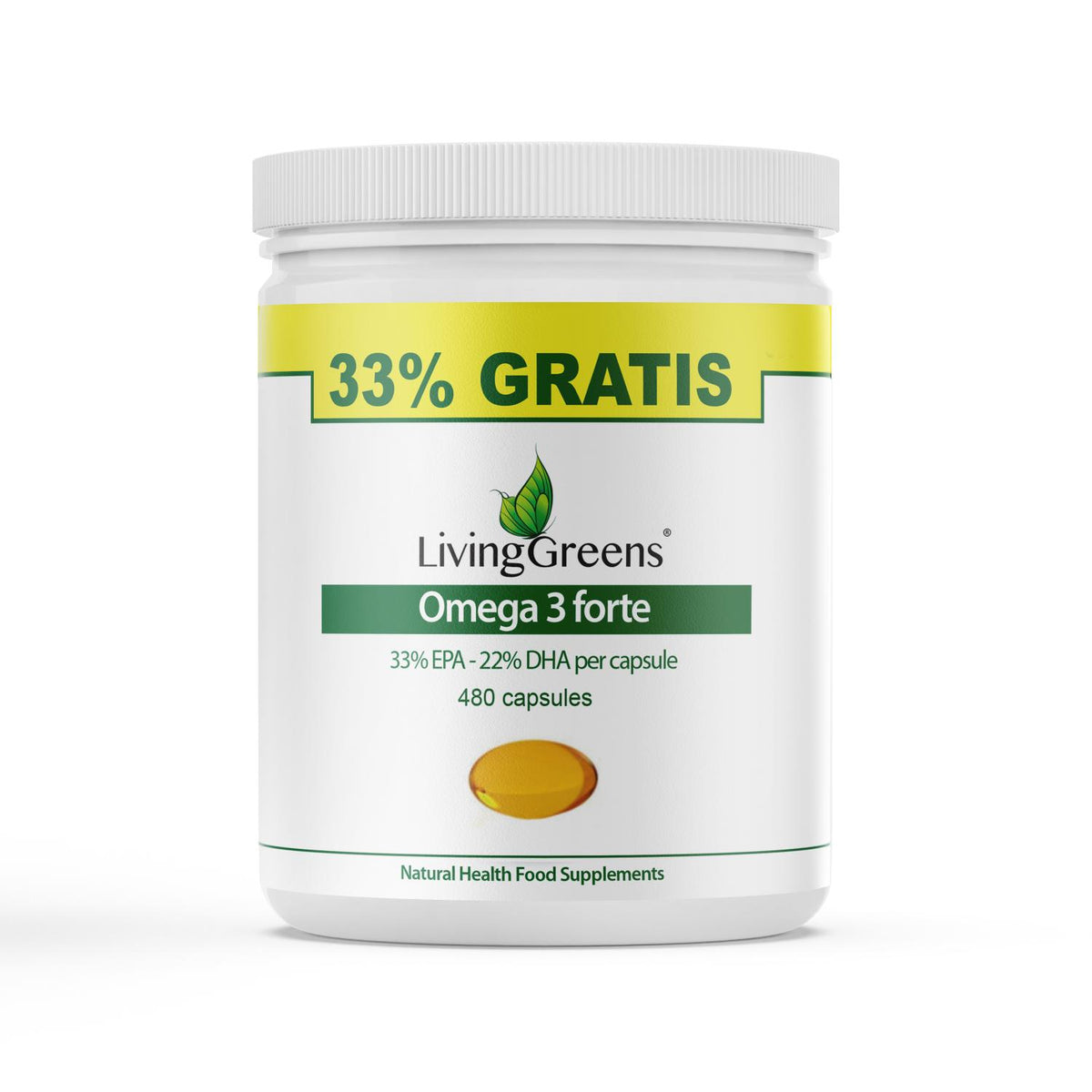 Livinggreens Omega 3 forte 480 capsules