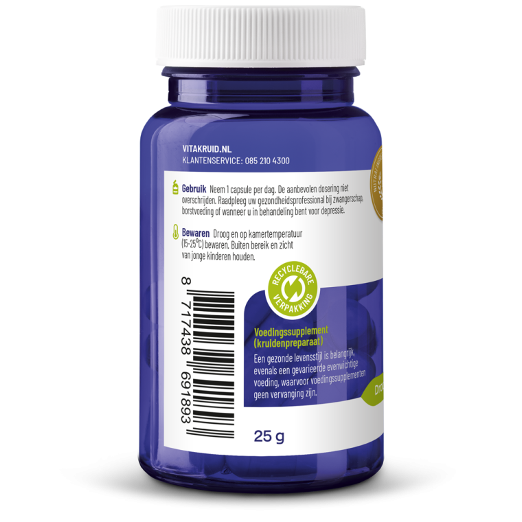 Vitakruid Saffraan & Bioperine 60 vcaps