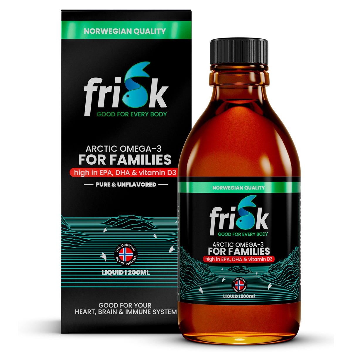 Frisk Omega 3 gezin – EPA & DHA 200 ml