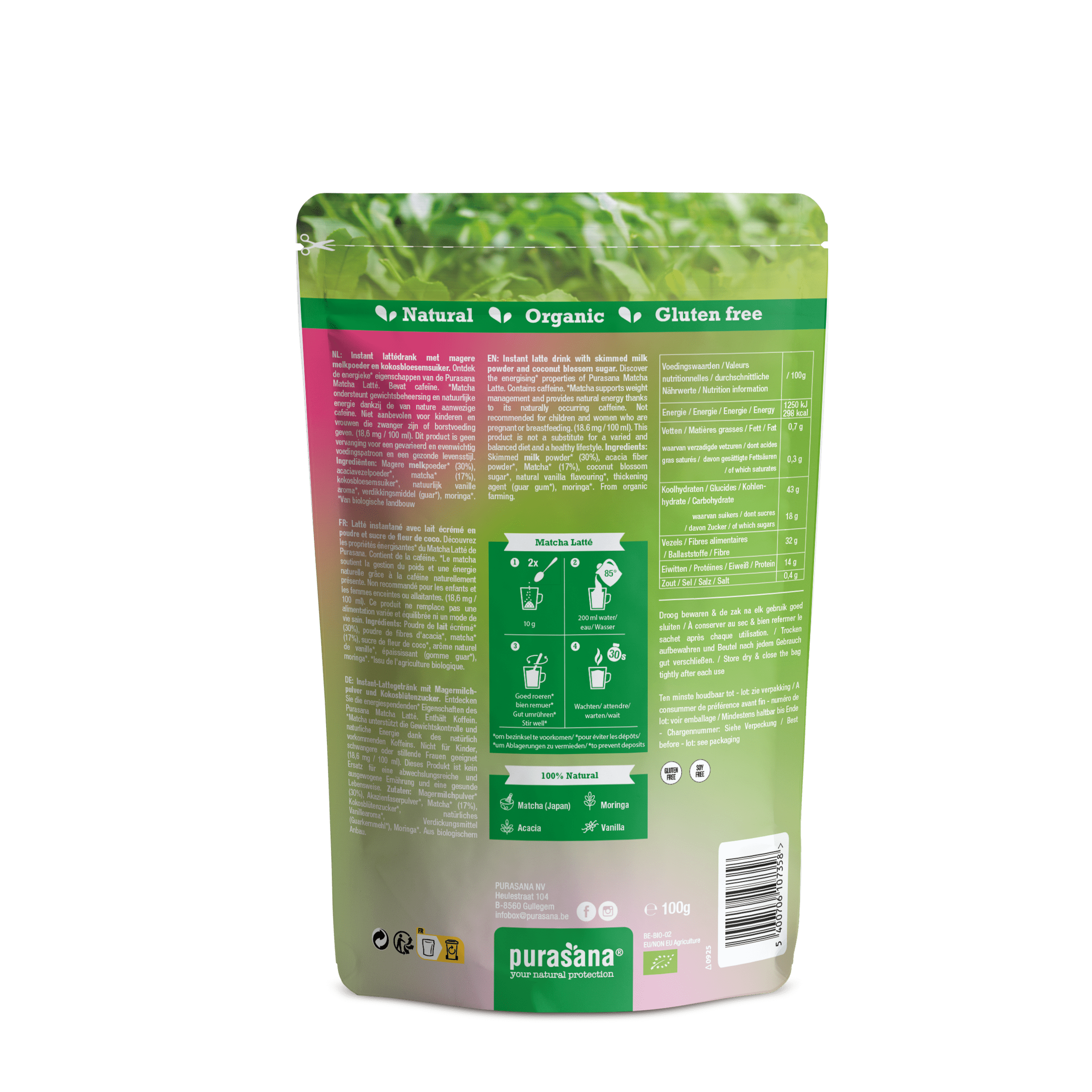 Purasana Biologische Matcha Latte