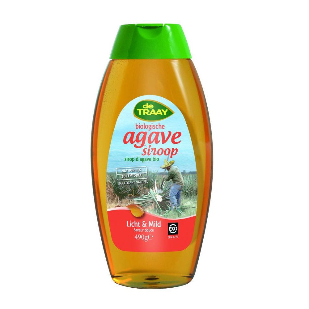 De Traay Agavesiroop licht en mild 490 gram