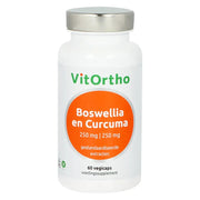 Vitortho Boswellia 250 mg en curcuma 250 mg 60 vcaps