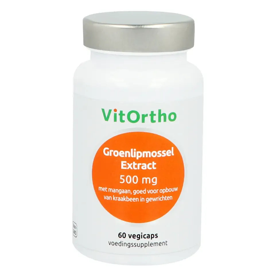 VitOrtho Groenlipmossel extract 500 mg 60 vcaps