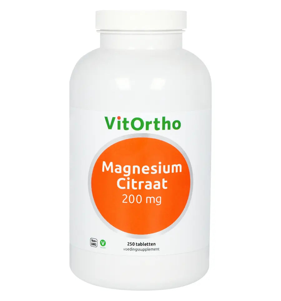 VitOrtho Magnesium citraat 200 mg 250 tabletten