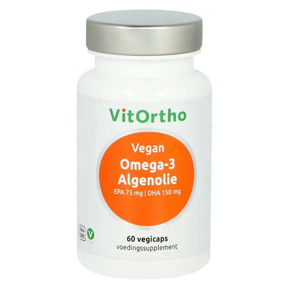 VitOrtho Omega-3 Algenolie - EPA 75 mg | DHA 150 mg 60 vcaps