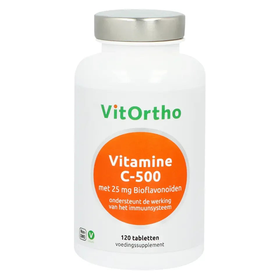 VitOrtho Vitamine C-500 met 25 mg bioflavonoiden 120 tabletten